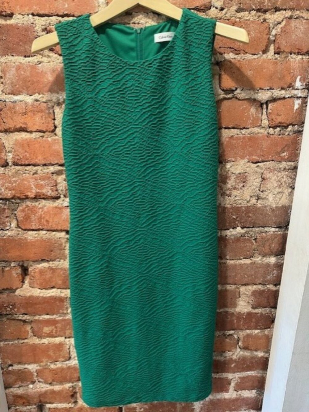 Calvin Klein Emerald Green Sleeveless Dress Size 8